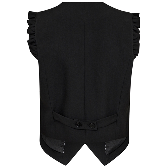 Co\'couture LianeCC Frill Tailor Vest, Sort